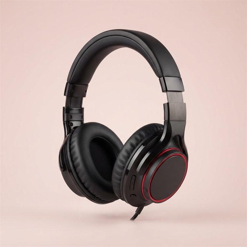 Over-ear headphones shown on an Amazon product listing